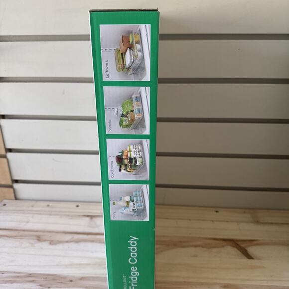 YouCopia RollOut Fridge Caddy BPA-Free Clear Rolling 9" Wide, - Picture 6 of 12